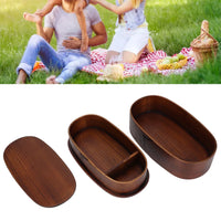 Food Storage Containers 2 Layer Japanese  Box Wooden Food Storage Containers for Kids Adults Hiking Climbing  School