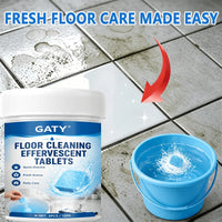 Floor Cleaning Effervescent Tablets, Deep Cleans Grease & Dust, Kitchen, Bathroom, Living Room, Easy Dissolve, Fresh Home