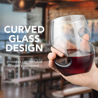1/2/4 Piece Whiskey Glass 13oz/400ml Novelty Shape BPA Free Reusable Glass Perfect for Family Gatherings and Cocktail Parties