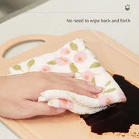 15 Pack of Coral Fleece Cleaning Towels, Suitable for Kitchen, Bathroom, Glass and Car Washing — Super Absorbent, Quick-Drying,