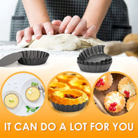 Baking Cake Molds Non-Stick Tart Quiche Pans Pan with Removable Bottom Pie Pizza Mould Cup Bakeware Kitchen Tool Accessories