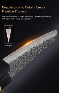 8" Japanese Kiritsuke Chef Knife 67 Layer Damascus Steel Handmade Kitchen Knives Meat Vegetable Sharp Household Cooking Tools