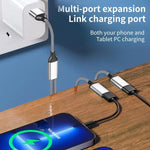 Multi USB C/A to USB A 2.0 HUB Dual Port Splitter Adapter OTG for Laptop Computer Printer Charging Data Transfer Extension Cable