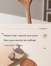 COOKER KING 4 In1 Cooking Tool Set Ebony Spatula and Spoon for Kitchen Use Kitchenware Exquisite Kitchen Tools Gift To Family