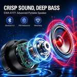 Magnetic Bluetooth Speaker IPX5Waterproof Mini Wireless 3W Stereo Bass Stainless Steel Portable Loudspeaker For Bathroom Outdoor