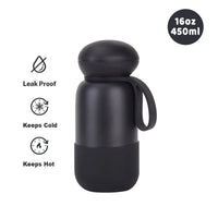 450ml Thermal Water Bottle With Handle For Students,Double-layer Stainless Steel Vacuum Drinkware,Gifts,Camping Thermos Cup/Mug