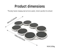 Table Turntable Kitchen Dining Turntable Tray 360 ° Rotation Versatile Heat Resistant Portable Rotating Food Organizer Tray