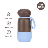 450ml Thermal Water Bottle With Handle For Students,Double-layer Stainless Steel Vacuum Drinkware,Gifts,Camping Thermos Cup/Mug