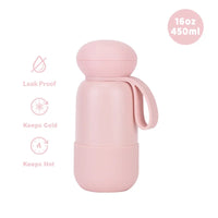 450ml Thermal Water Bottle With Handle For Students,Double-layer Stainless Steel Vacuum Drinkware,Gifts,Camping Thermos Cup/Mug
