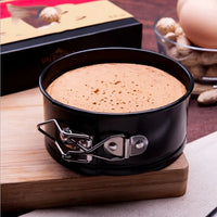 1Pc 12/16/20/24/28cm Carbon Steel Baking Mould with Removable Bottom Non Stick Leakproof Cake Baking Pan Durable Cake Mould