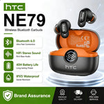HTC NE79 Real Time Translation Earphone Bluetooth HiFi Music HD Call Noise Reduction Wireless Earbud LED Display With Mic