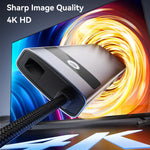 8-in-1 USB C Hub Adapter 4K HDMI PD100W USB 3.0 Gigabit Ethernet Line For Meetings Presentations for MacBook iPad Laptops