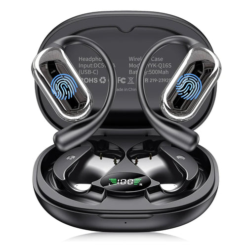 AI Translation Earbuds BT 5.4 Headphones Translator with 144 Languages OWS Real-Time Earphones Ear Buds for Travel Business