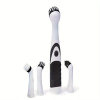 Leaning Brush Cleaning Tool With 4 Brushes Multifunctional Electric Cleaning Brush Cleaning Supplies