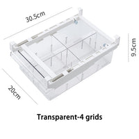 NEW Refrigerator Drawer Plastic Clear Fridge Organizer Slide Under Shelf Drawer Box Rack Holder Kitchen Fruit Food Storage Box