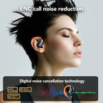 HTC NE27 Wireless Headphones Bluetooth 5.4 AI Translator Earbuds Glowing Earhook Hd call