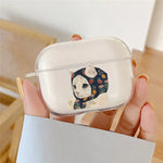 Cartoon Oil Painting Cat Earphone Case for Airpods 4th 3rd 2 Pro Transparent Cover for Airpod 3 1 Protective Accessorie Fundas