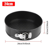 1Pc 12/16/20/24/28cm Carbon Steel Baking Mould with Removable Bottom Non Stick Leakproof Cake Baking Pan Durable Cake Mould