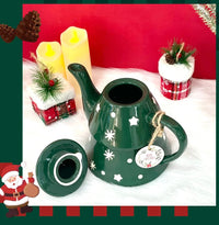 Ceramic Christmas Coffee Mug Cup Teapot Tree Plate Candy Dish Cake Tray Nordic Party Kitchen Tableware Drinkware Gift Decor