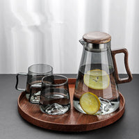 Glass Cup Set Water Kettle Bottle Creative Heat-resistant Water Glass Flower Tea Juice Cup Drop Shipping