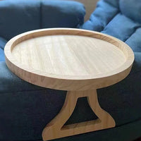 Sofa Tray Table Sofa Armrest Clip-On Tray Natural wooden Sofa Tray Practical TV Snack Tray for Remote Control Coffee Snacks