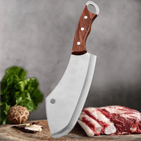 Kitchen Chef Knife Stainless Steel Meat Fish Fruit Vegetable Slicing Bone Chopping Professional Butcher Cleaver Knife with Cover