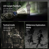 Newly Durable 1400mAh Large Battery Smart Watch Men 1.7" HD Screen IP68K Waterproof LED Flashlight Sports BT Call Smart Bracele