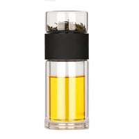 D5 Double Glass Water Bottle Tea Drink Items Bottle Infuser Tumbler Drinkware Gym Water Bottle Children Travel Sports Cup Bottle