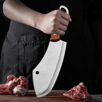 Kitchen Chef Knife Stainless Steel Meat Fish Fruit Vegetable Slicing Bone Chopping Professional Butcher Cleaver Knife with Cover