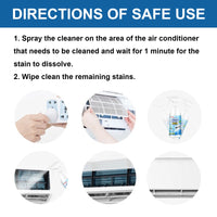 Household Foam Air Conditioner Cleaner, Purifies, Removes Stains & Odors, Suitable for Indoor & Outdoor Unit Cleaning