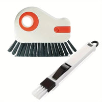 Window Track Cleaning Brush 2-Piece Set Glass Corner Cleaner Door and Window Gaps Plastic Cleaner Living Room, Bedroom, Kitchen