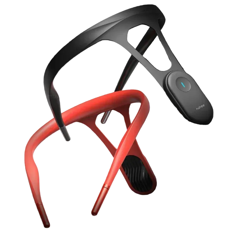 Available in black or red